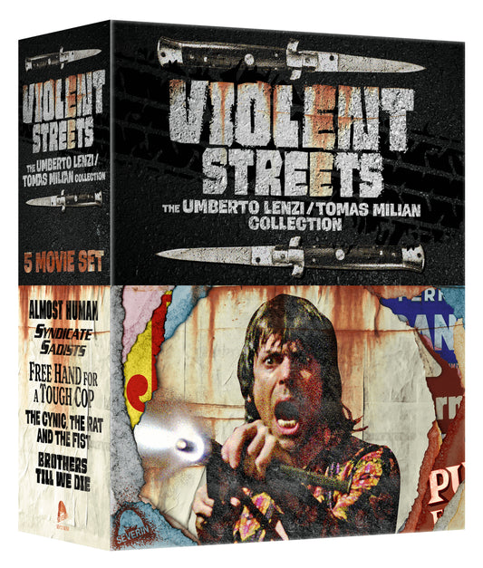 Violent Streets: The Umberto Lenzi/Tomas Milian Collection Severin Films Blu-Ray/CD Box Set [NEW]