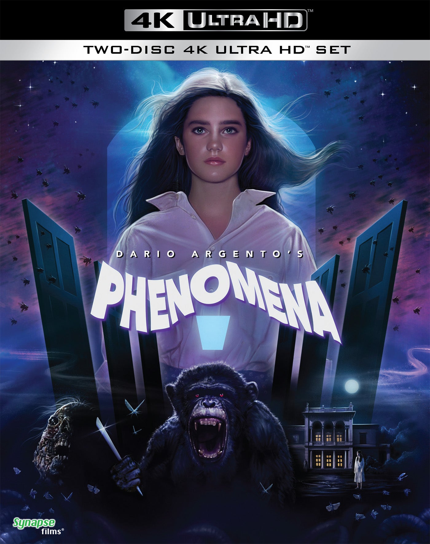 Phenomena Synapse Films 4K UHD/Blu-Ray [NEW] [SLIPCOVER]