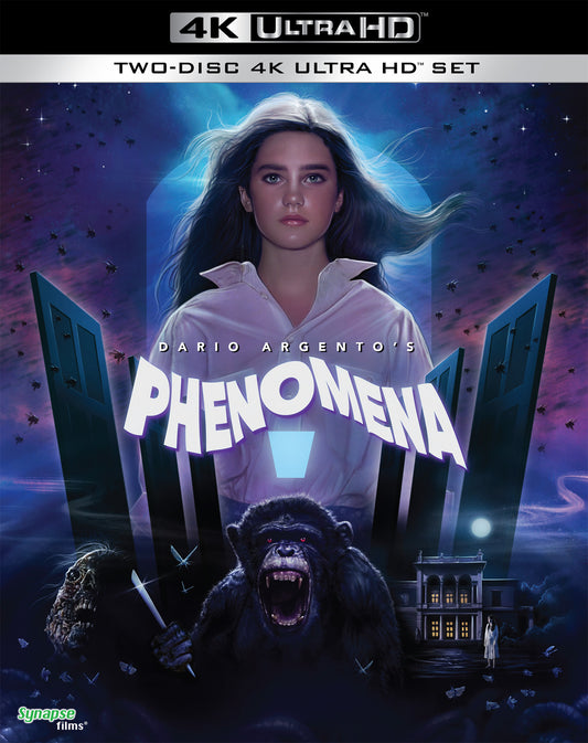 Phenomena Synapse Films 4K UHD/Blu-Ray [NEW] [SLIPCOVER]