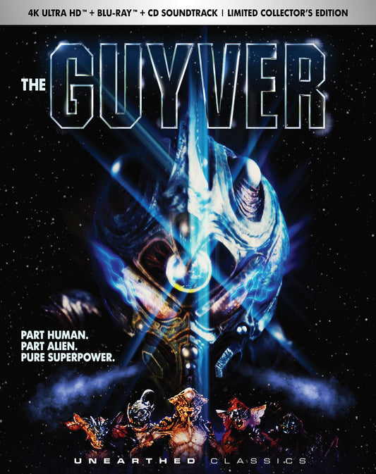 The Guyver Limited Collector's Edition Unearthed Films 4K UHD/Blu-Ray/CD [PRE-ORDER] [SLIPCOVER]