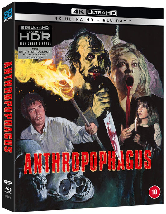 Anthropophagous Limited Edition 88 Films 4K UHD/Blu-Ray [NEW] [SLIPCOVER]