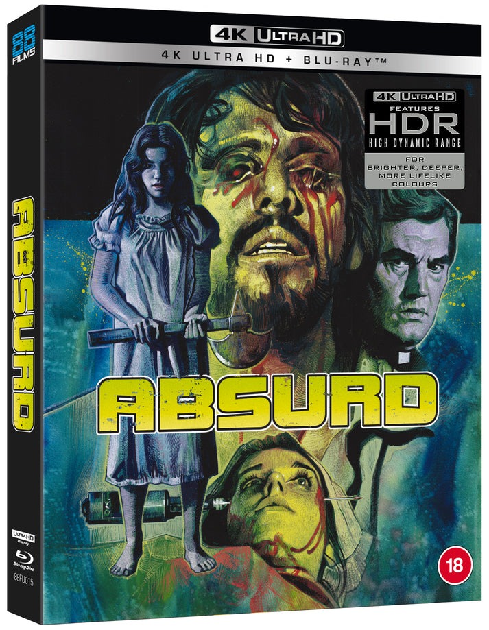 Absurd Limited Edition 88 Films 4K UHD/Blu-Ray [NEW] [SLIPCOVER]