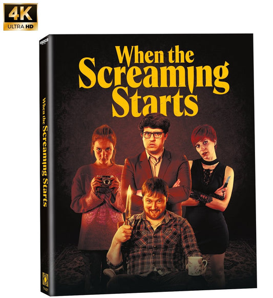 When the Screaming Starts Limited Edition Terror Vision 4K UHD/Blu-Ray [NEW] [SLIPCOVER]