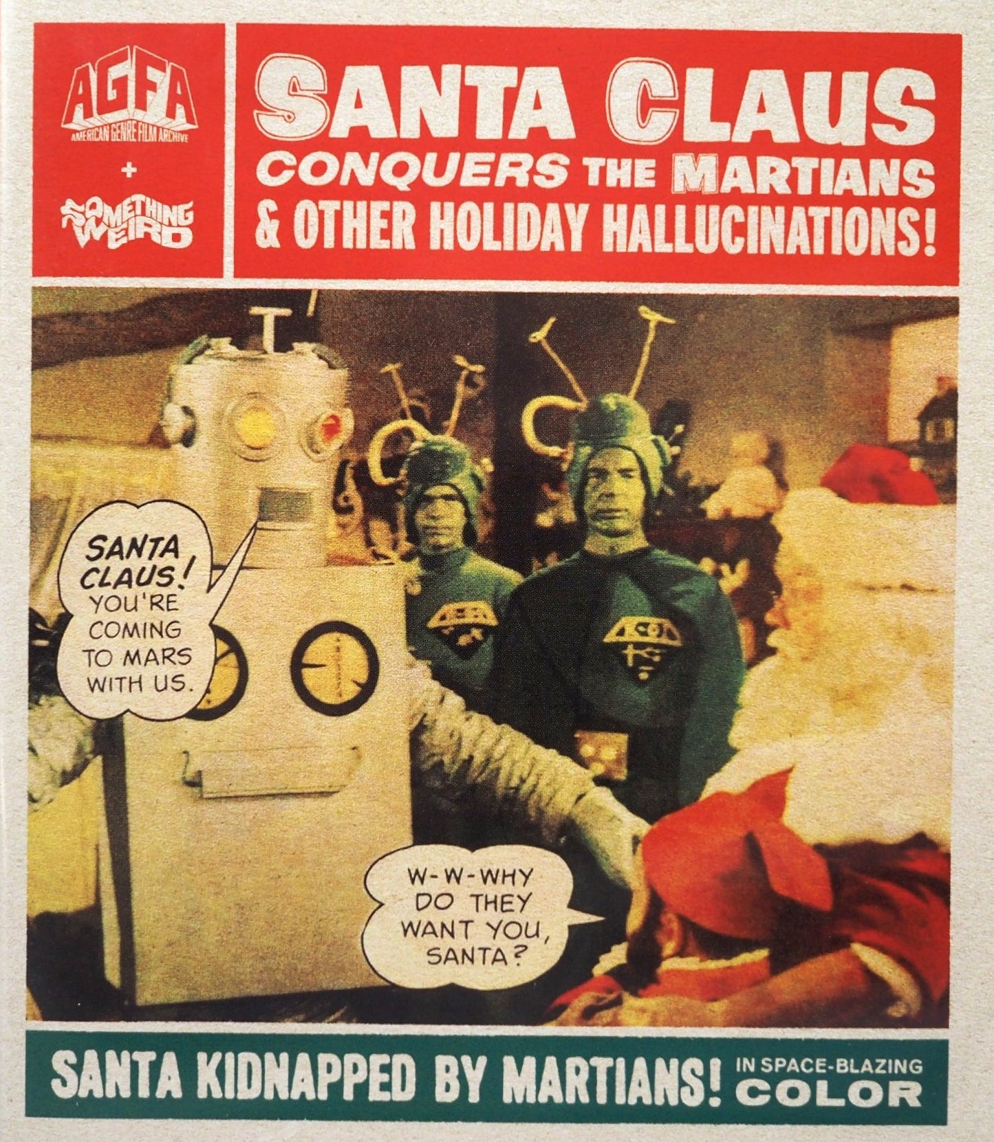 Santa Claus Conquers the Martians and Other Holiday Hallucinations AGFA Blu-Ray [NEW]