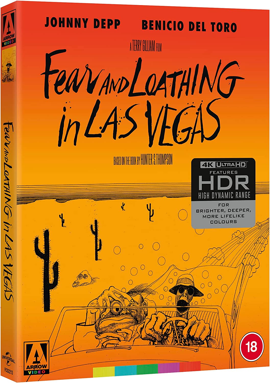 Fear and Loathing in Las Vegas Limited Edition Arrow Video 4K UHD [NEW] [SLIPCOVER]