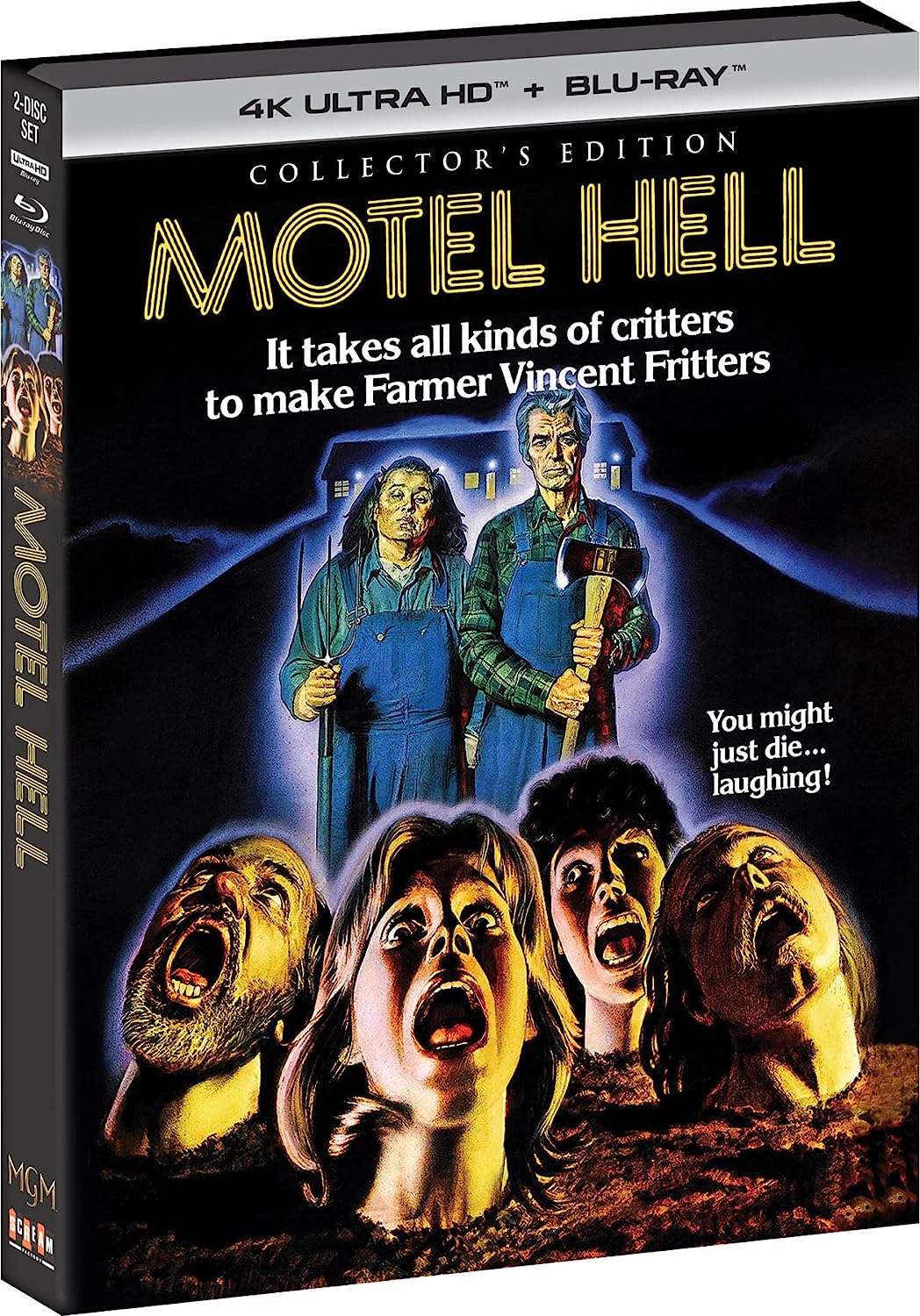 Motel Hell Scream Factory 4K UHD/Blu-Ray [NEW] [SLIPCOVER]