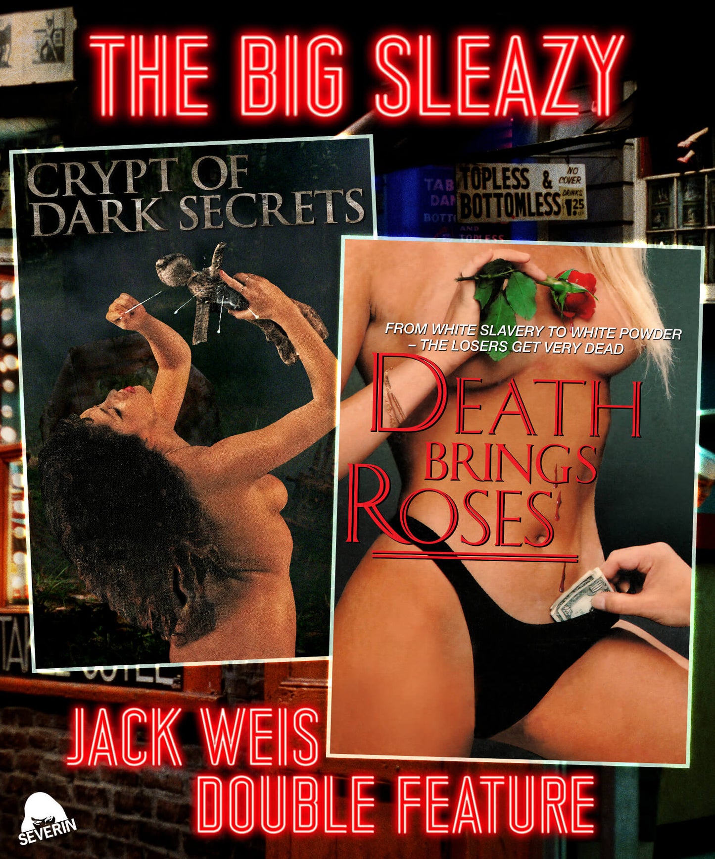 The Big Sleazy Jack Weis Double Feature: Crypt of Dark Secrets / Death Brings Roses Severin Films Blu-Ray [NEW]