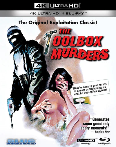 The Toolbox Murders Blue Underground 4K UHD/Blu-Ray [NEW] [SLIPCOVER]