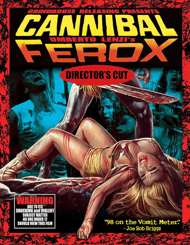Cannibal Ferox Limited Edition Grindhouse Releasing Blu-Ray/CD [NEW] [SLIPCOVER]